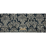 Drapery Jacquard - Ink Leafy Damask - British Imported