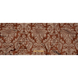 Drapery Jacquard - Rust Leafy Damask - British Imported