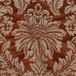 Drapery Jacquard - Rust Leafy Damask - British Imported