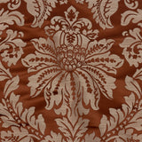 Drapery Jacquard - Rust Leafy Damask - British Imported