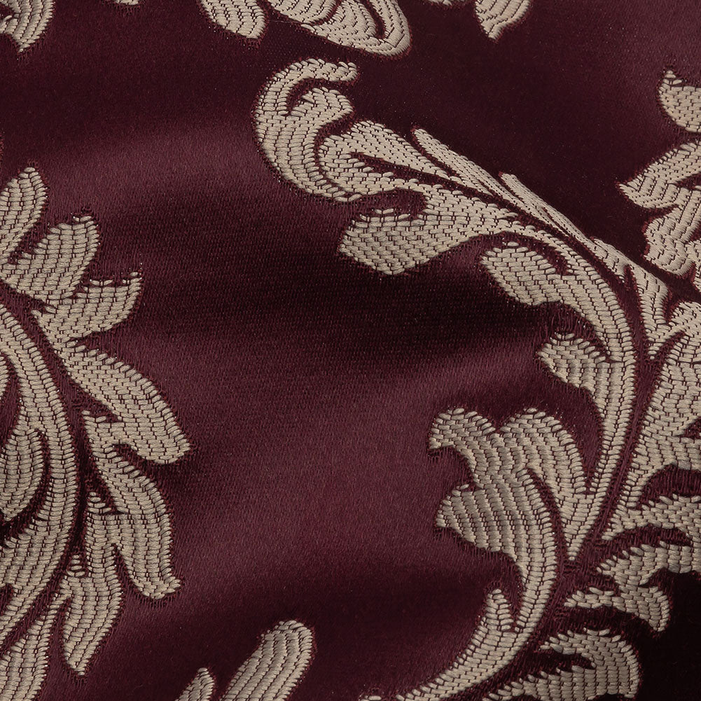 Drapery Jacquard - Berry Elegant Ferns - British Imported
