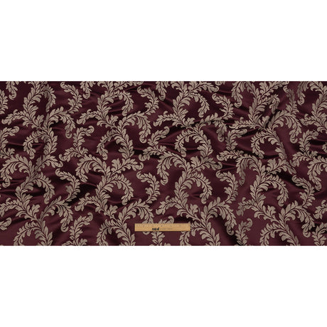 Drapery Jacquard - Berry Elegant Ferns - British Imported