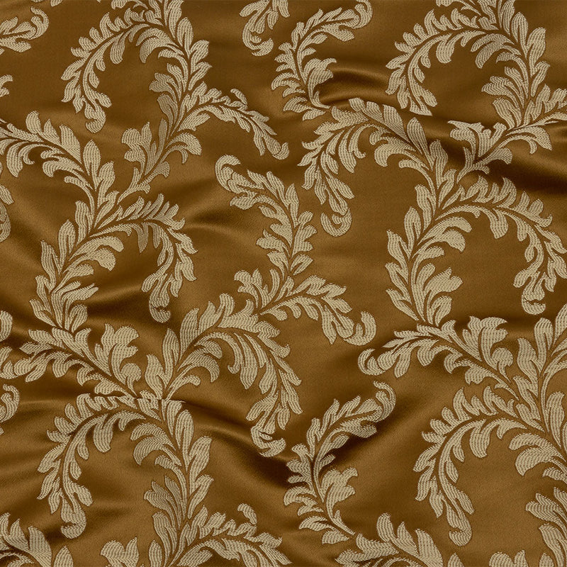 Drapery Jacquard - Bronze Elegant Ferns - British Imported