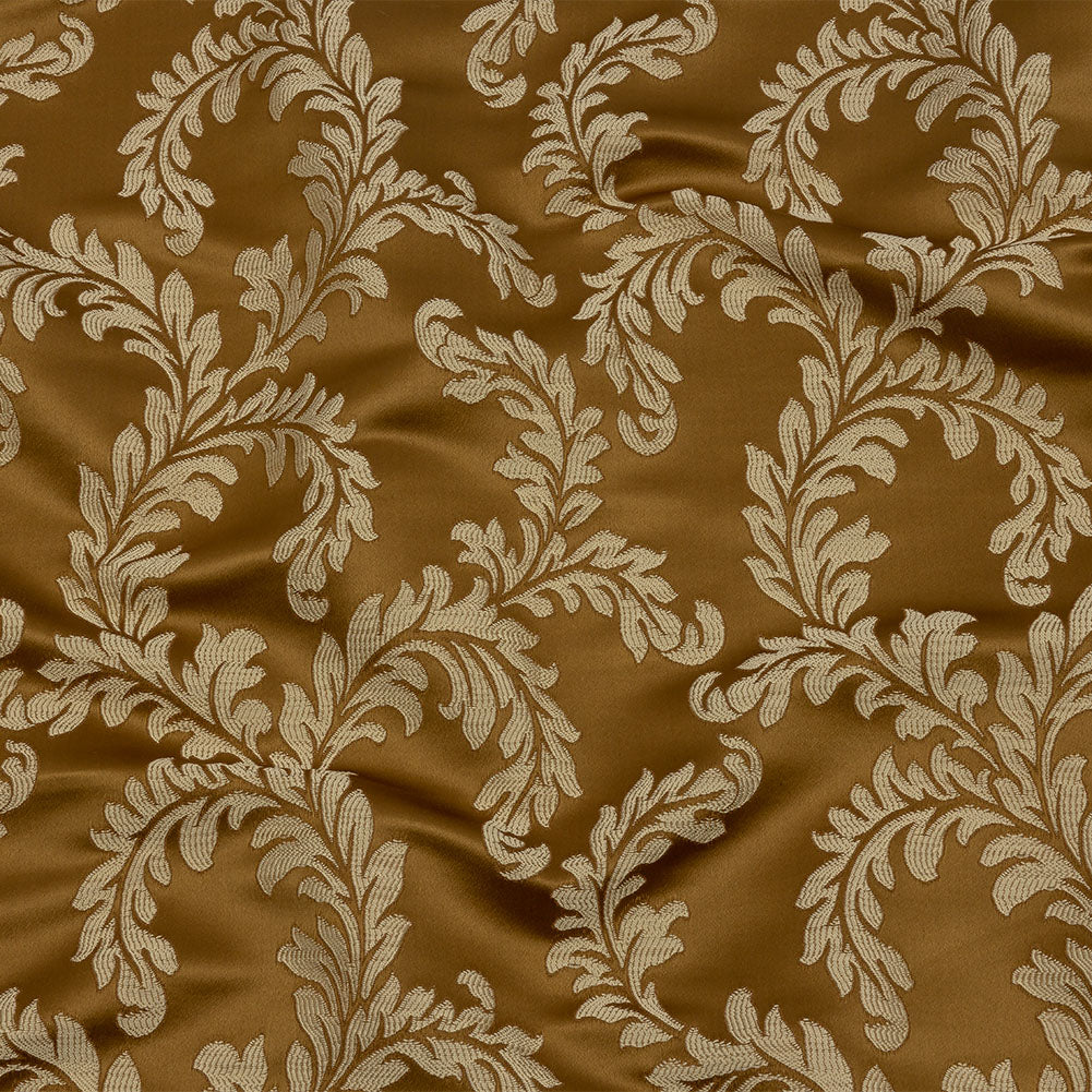 Drapery Jacquard - Bronze Elegant Ferns - British Imported