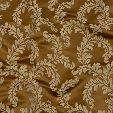 Drapery Jacquard - Bronze Elegant Ferns - British Imported