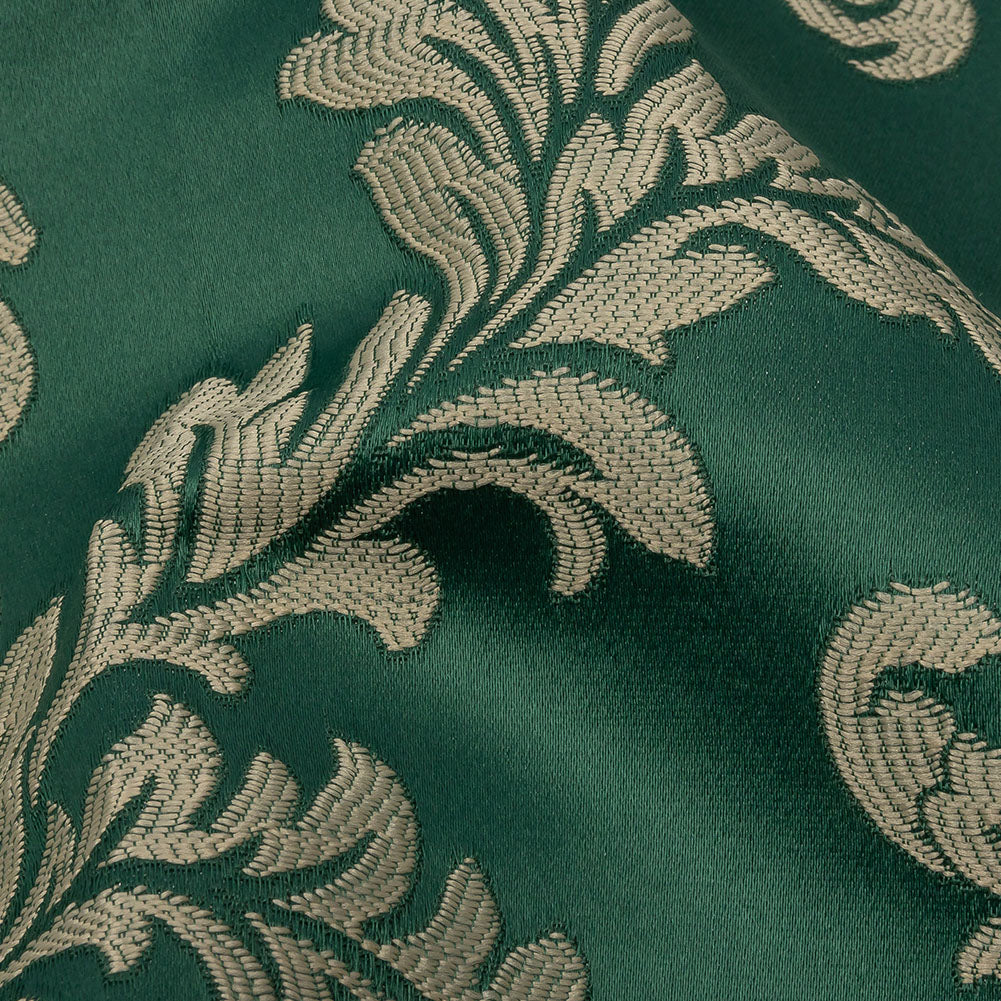 Drapery Jacquard - Emerald Elegant Ferns - British Imported