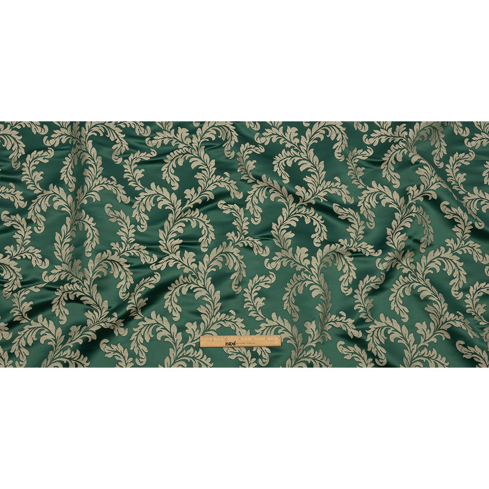 Drapery Jacquard - Emerald Elegant Ferns - British Imported
