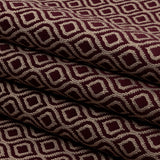 Drapery Jacquard - Berry Simple Ogees - British Imported