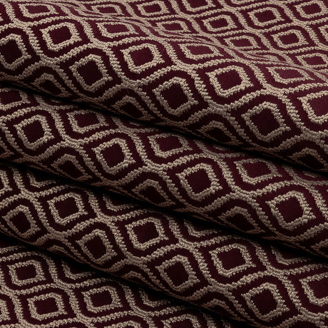 Drapery Jacquard - Berry Simple Ogees - British Imported