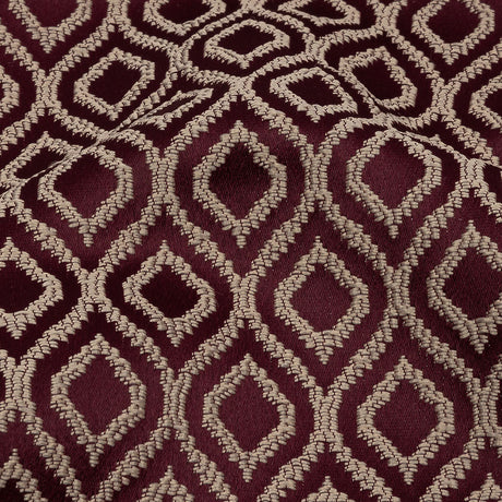 Drapery Jacquard - Berry Simple Ogees - British Imported