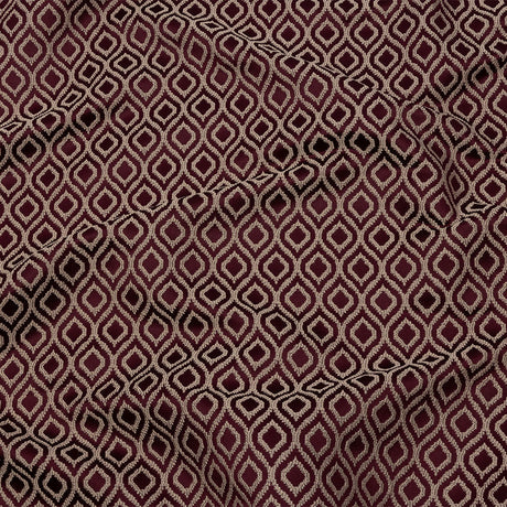 Drapery Jacquard - Berry Simple Ogees - British Imported