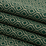 Drapery Jacquard - Emerald Simple Ogees - British Imported