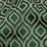 Drapery Jacquard - Emerald Simple Ogees - British Imported