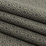 Drapery Jacquard - Graphite Simple Ogees - British Imported