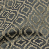 Drapery Jacquard - Graphite Simple Ogees - British Imported