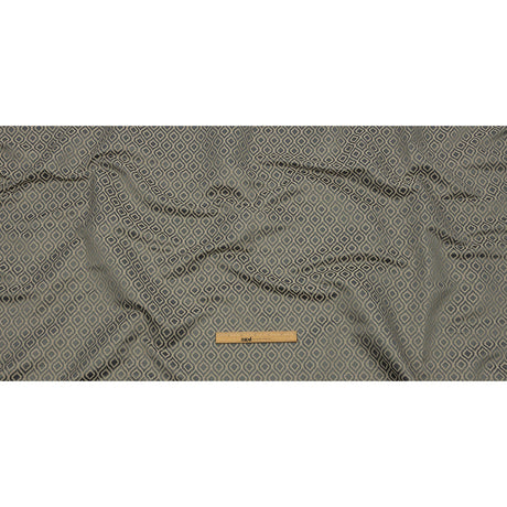 Drapery Jacquard - Graphite Simple Ogees - British Imported