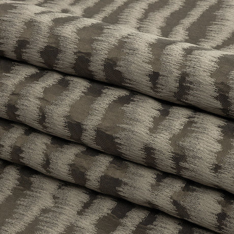 Drapery Jacquard - Truffle Abstract Stripes - British Imported