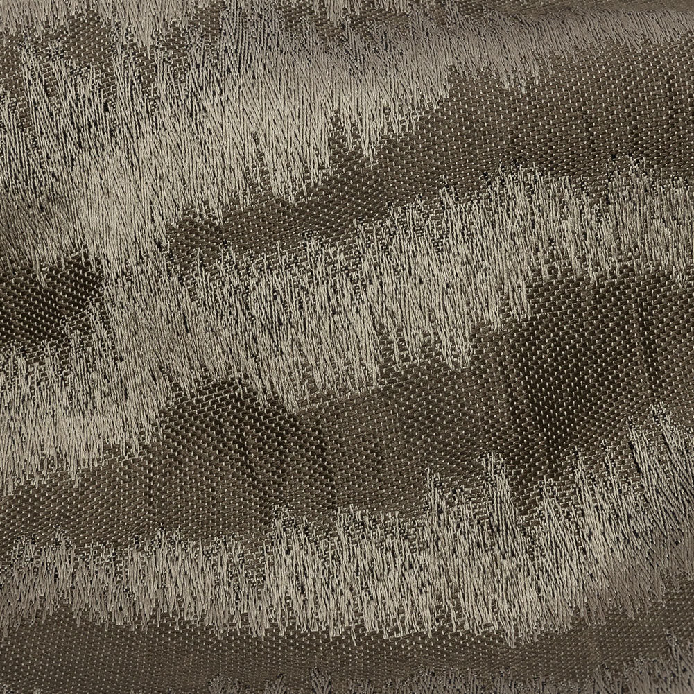 Drapery Jacquard - Truffle Abstract Stripes - British Imported