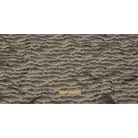 Drapery Jacquard - Truffle Abstract Stripes - British Imported