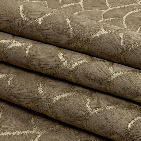 Drapery Jacquard - Fawn Fan Scales - British Imported