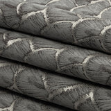 Drapery Jacquard - Grey Fan Scales - British Imported