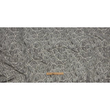 Drapery Jacquard - Grey Fan Scales - British Imported