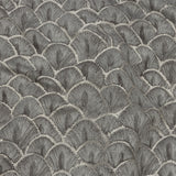 Drapery Jacquard - Grey Fan Scales - British Imported