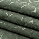 Drapery Jacquard - Jade Fan Scales - British Imported