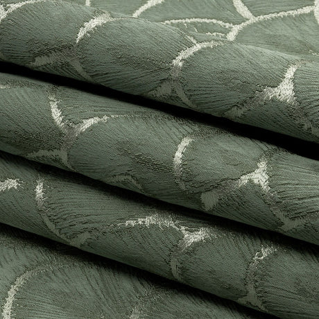 Drapery Jacquard - Jade Fan Scales - British Imported