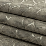 Drapery Jacquard - Pewter Fan Scales - British Imported