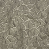 Drapery Jacquard - Pewter Fan Scales - British Imported