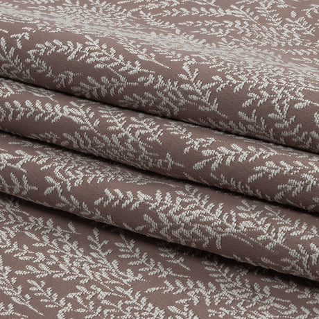 Drapery Jacquard - Mauve Little Leaves - British Imported
