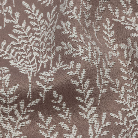 Drapery Jacquard - Mauve Little Leaves - British Imported