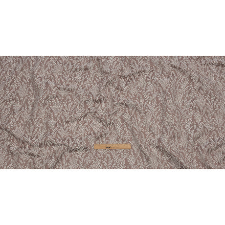 Drapery Jacquard - Mauve Little Leaves - British Imported