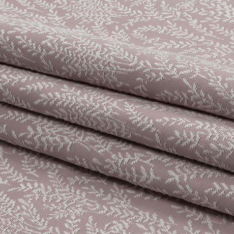 Drapery Jacquard - Orchid Little Leaves - British Imported