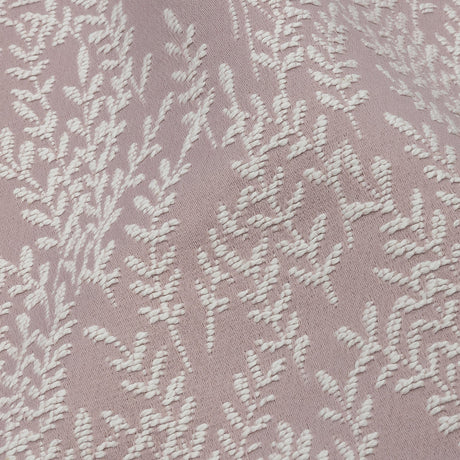 Drapery Jacquard - Orchid Little Leaves - British Imported