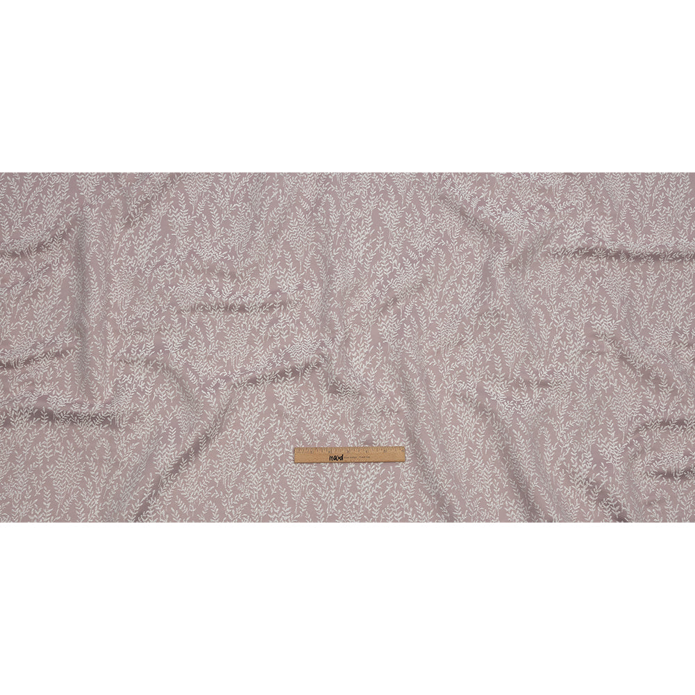 Drapery Jacquard - Orchid Little Leaves - British Imported