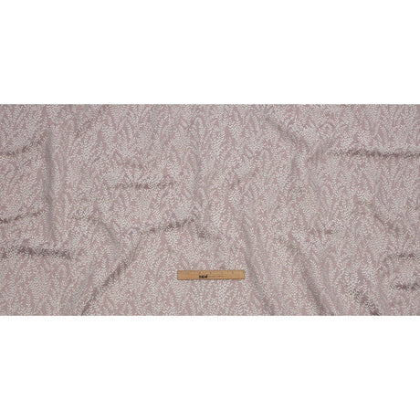 Drapery Jacquard - Orchid Little Leaves - British Imported