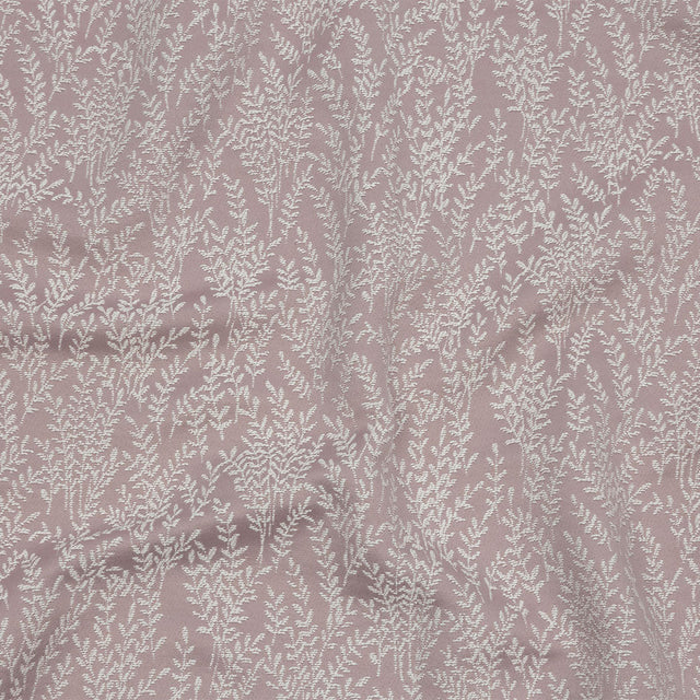 Drapery Jacquard - Orchid Little Leaves - British Imported
