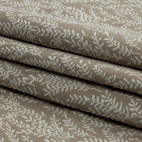 Drapery Jacquard - Putty Little Leaves - British Imported