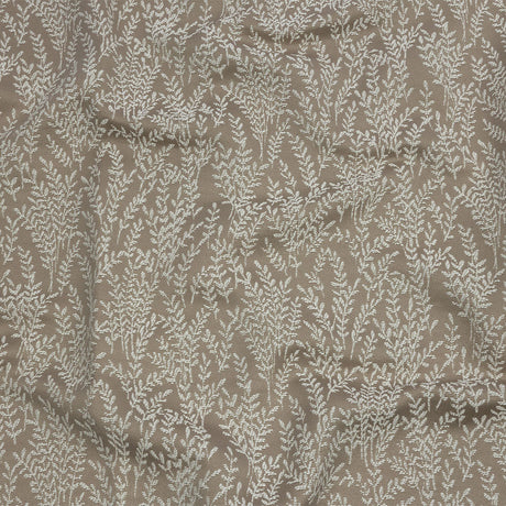 Drapery Jacquard - Putty Little Leaves - British Imported
