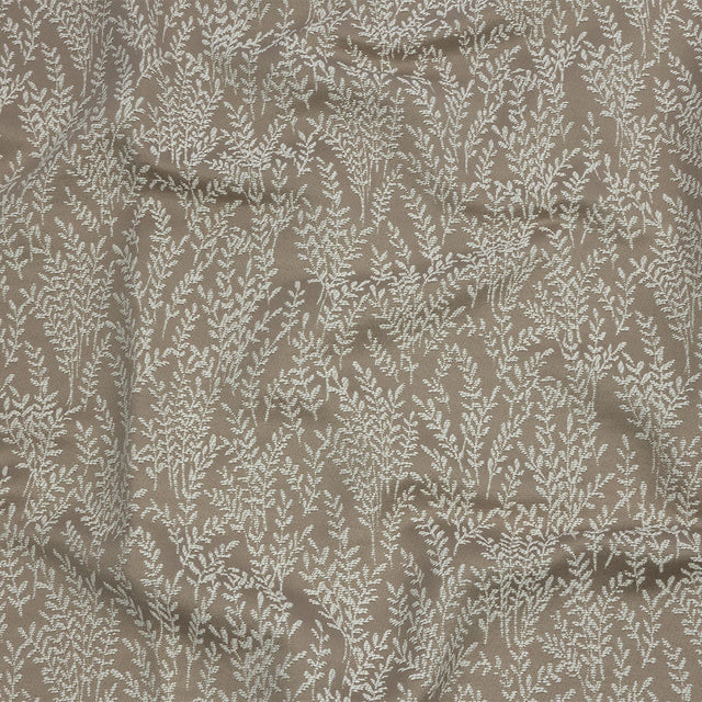 Drapery Jacquard - Putty Little Leaves - British Imported