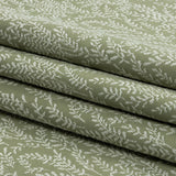 Drapery Jacquard - Sage Little Leaves - British Imported