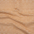 Textured Polyester and Cotton Woven - Tangerine Rectangle Checks - British Imported