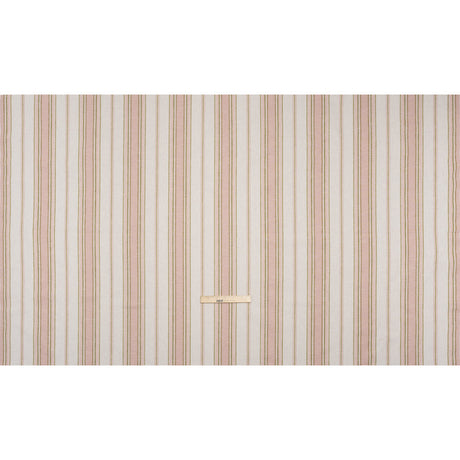 Cotton and Recycled Polyester Woven - Blush Tactile Stripes - British Imported