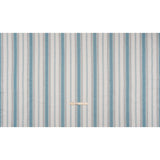 Cotton and Recycled Polyester Woven - Denim Tactile Stripes - British Imported