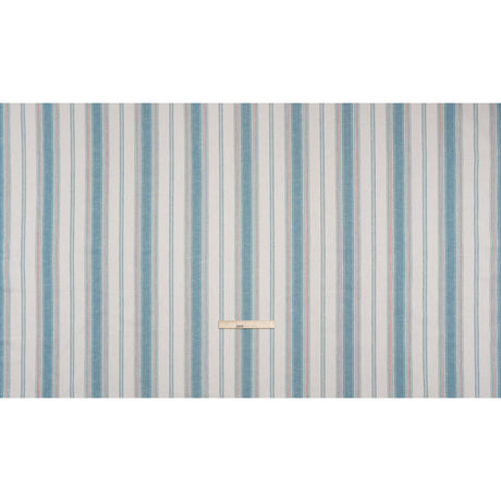 Cotton and Recycled Polyester Woven - Denim Tactile Stripes - British Imported