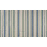 Cotton and Recycled Polyester Woven - Indigo Tactile Stripes - British Imported