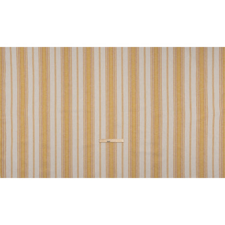 Cotton and Recycled Polyester Woven - Marigold Tactile Stripes - British Imported