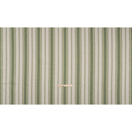 Cotton and Recycled Polyester Woven - Olive Tactile Stripes - British Imported